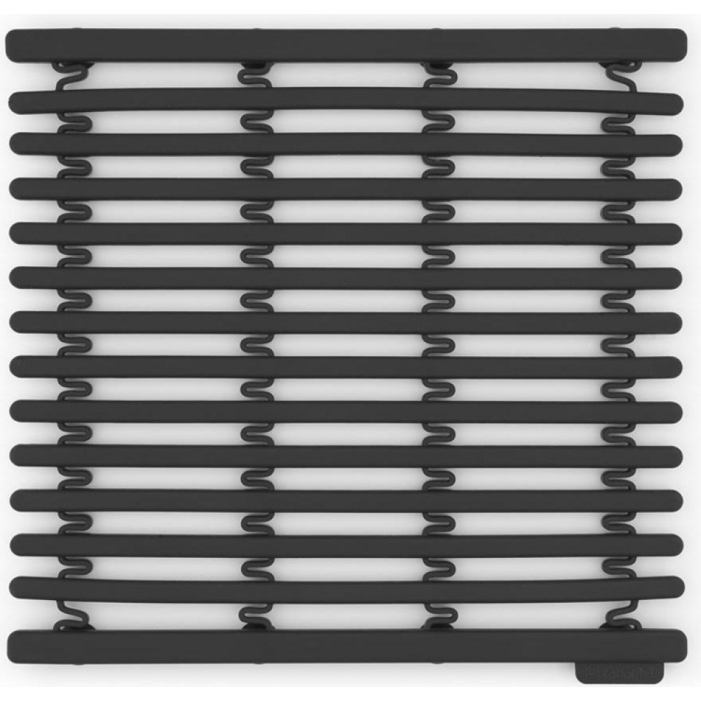 Matta för diskhon, BRABANTIA SILICONE SINK MAT, 30 x 30 - 45 cm, Mörkgrå i gruppen Förvaring / Köksförvaring / Diskställ och diskbänk hos SmartaSaker.se (42210)