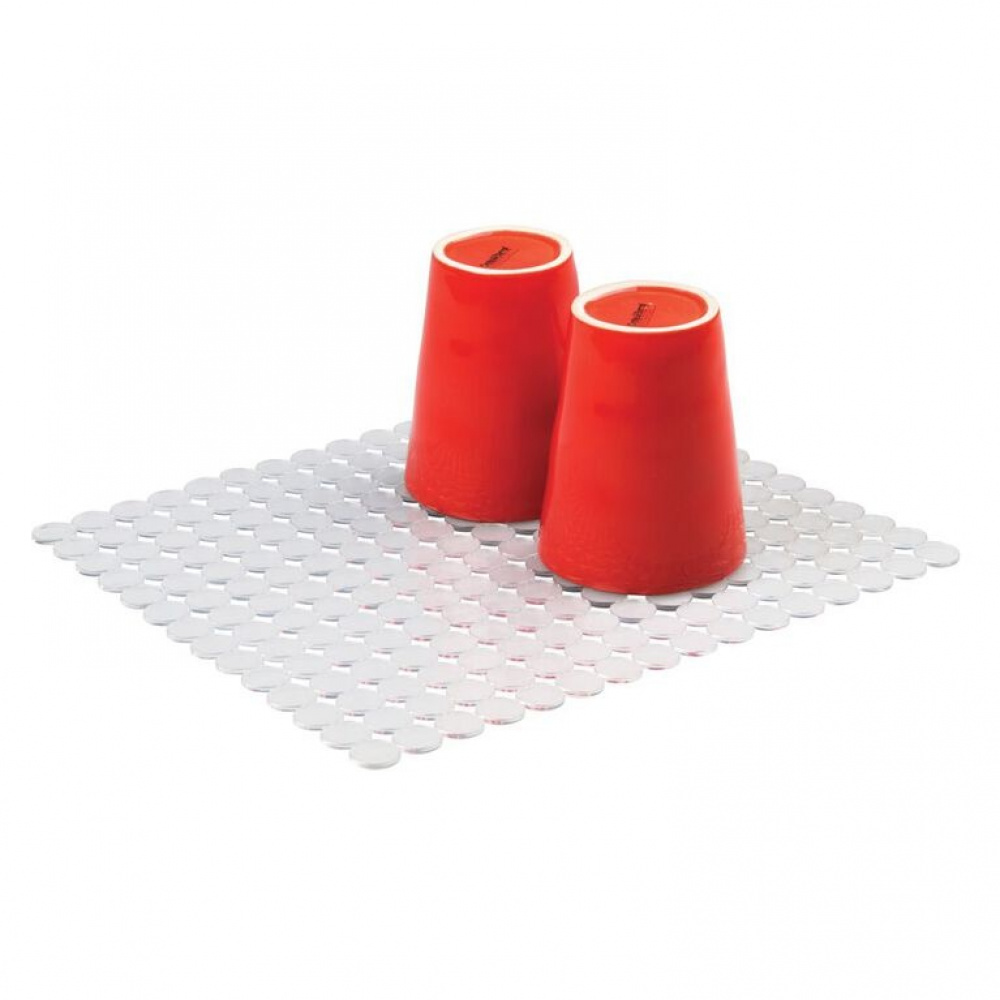 Matta för diskhon, CRYSTAL SQUARE SINK MAT, 27 x 31 cm, Klar i gruppen Förvaring / Köksförvaring / Diskställ och diskbänk hos SmartaSaker.se (42212)