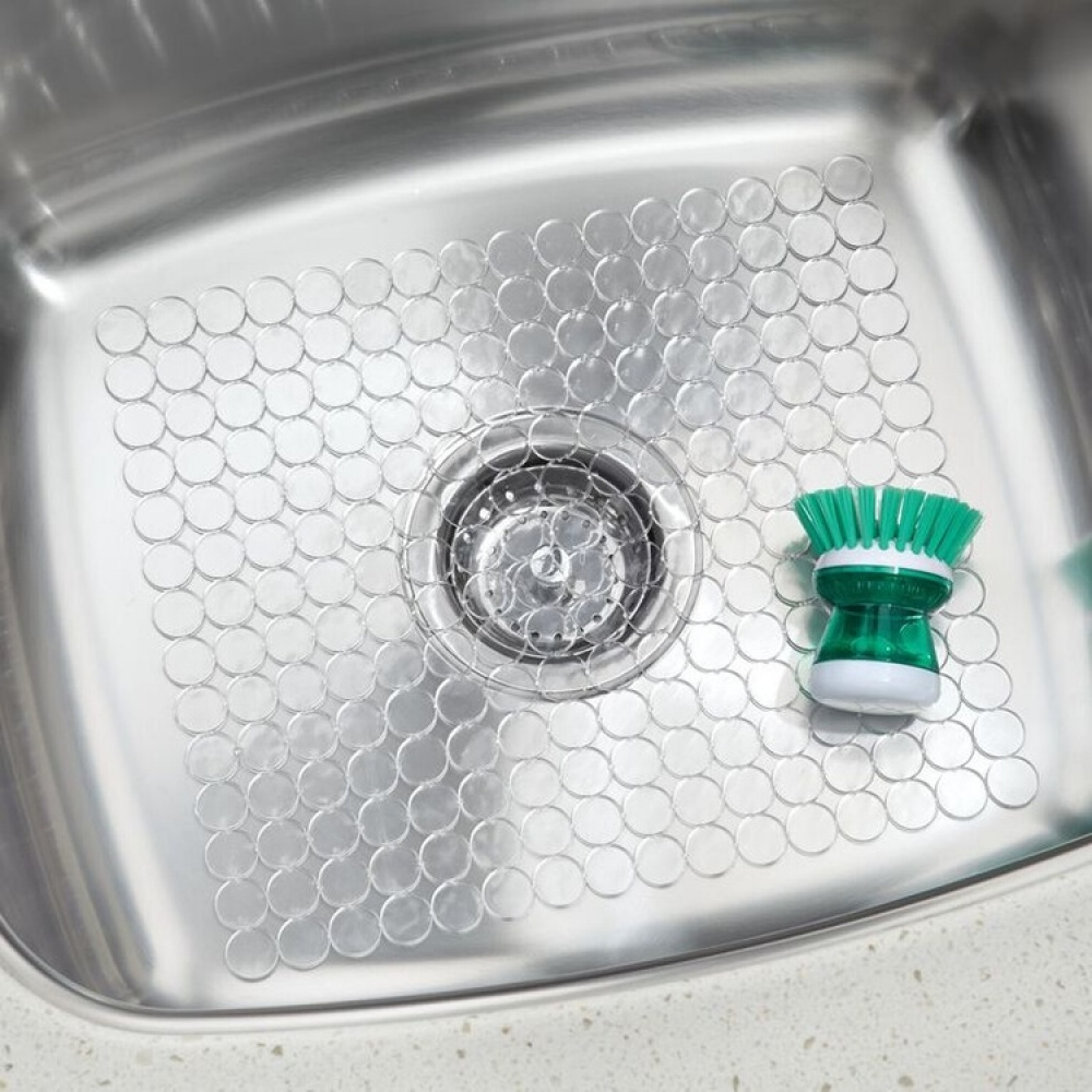 Matta för diskhon, CRYSTAL SQUARE SINK MAT, 27 x 31 cm, Klar i gruppen Förvaring / Köksförvaring / Diskställ och diskbänk hos SmartaSaker.se (42212)