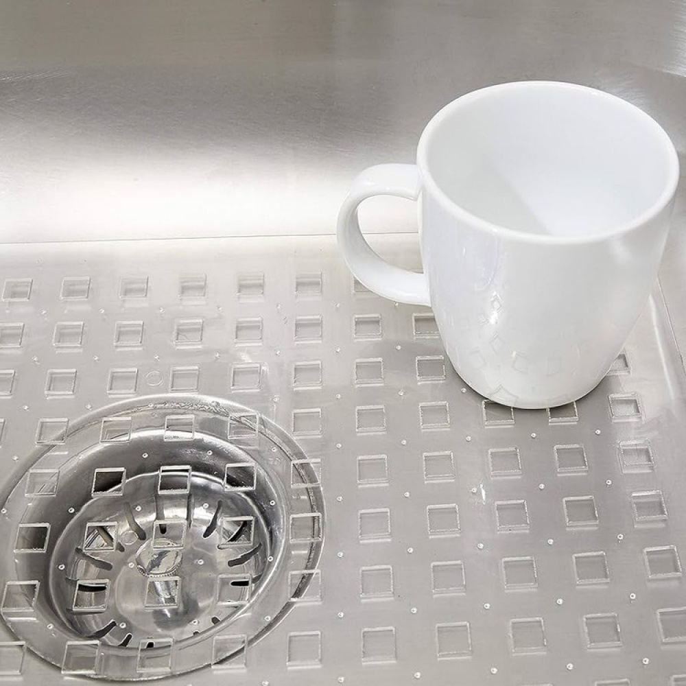Matta för diskhon, iDESIGN LARGE SINK MAT, 41 x 32 cm, Klar i gruppen Förvaring / Köksförvaring / Diskställ och diskbänk hos SmartaSaker.se (42215)