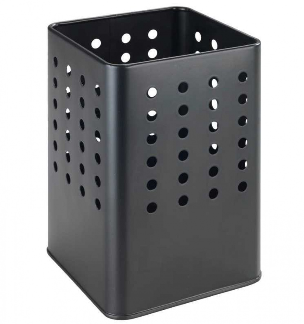 Metallkorg för köksredskap / bestick, SILIO UTENSIL HOLDER, 11,5 x 11,5 x H 16,5, Svart i gruppen Förvaring / Köksförvaring hos SmartaSaker.se (42225)