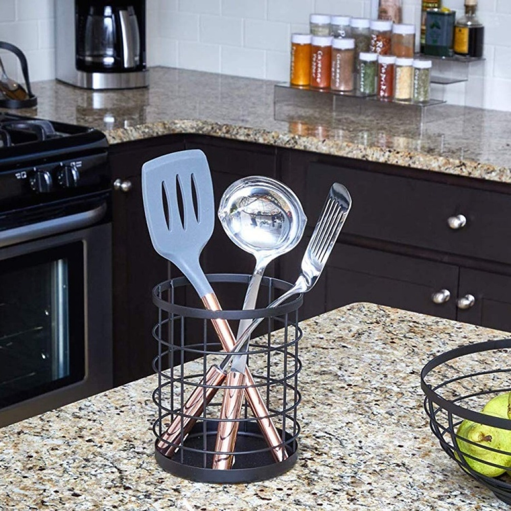 Metallkorg för köksredskap, KITCHEN UTENSIL HOLDER i gruppen Förvaring / Köksförvaring hos SmartaSaker.se (42226)