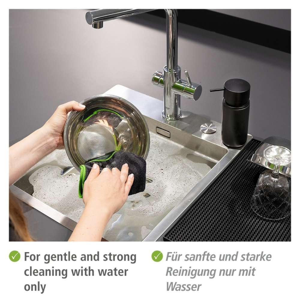 Microfiberdukar för grov smuts, 2 st, MIGRO, 30 x 30 cm, Svart i gruppen Förvaring / Städförvaring och sopsortering / Städtrasor och borstar hos SmartaSaker.se (42228)