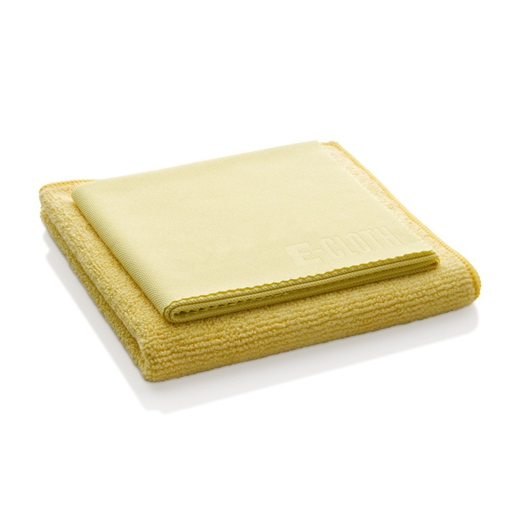 Mikrofiberdukar för badrummet, Set med 2, BATHROOM CLEANING CLOTHS, Gula i gruppen Förvaring / Städförvaring och sopsortering / Städtrasor och borstar hos SmartaSaker.se (42230)