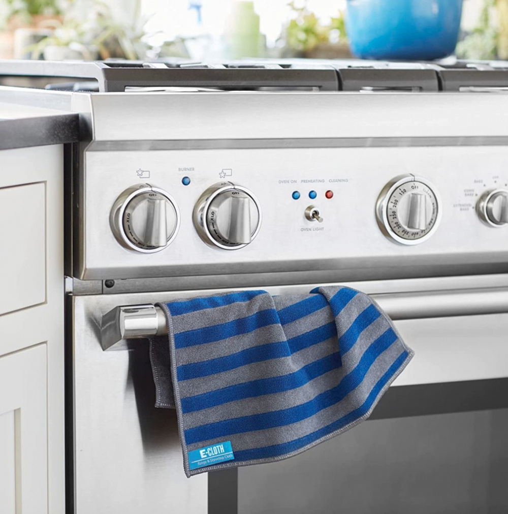 Mikrofiberdukar för spis & ugn, 2 dukar, HOB & OVEN CLOTH SET, Grå i gruppen Förvaring / Städförvaring och sopsortering / Städtrasor och borstar hos SmartaSaker.se (42232)