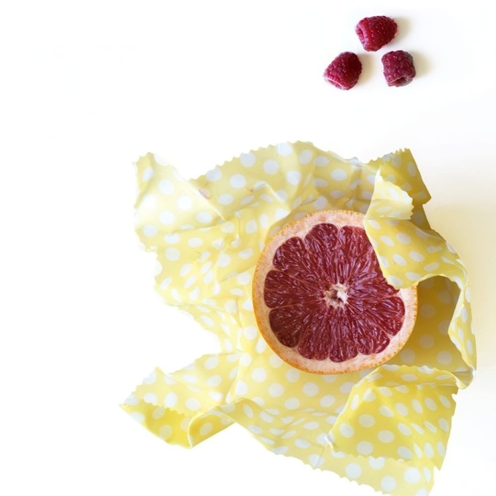 Miljövänlig Folie, 3 st, BEEWAX WRAPS L + M + S, Röd / Gul / Rosa i gruppen Förvaring / Köksförvaring hos SmartaSaker.se (42234)