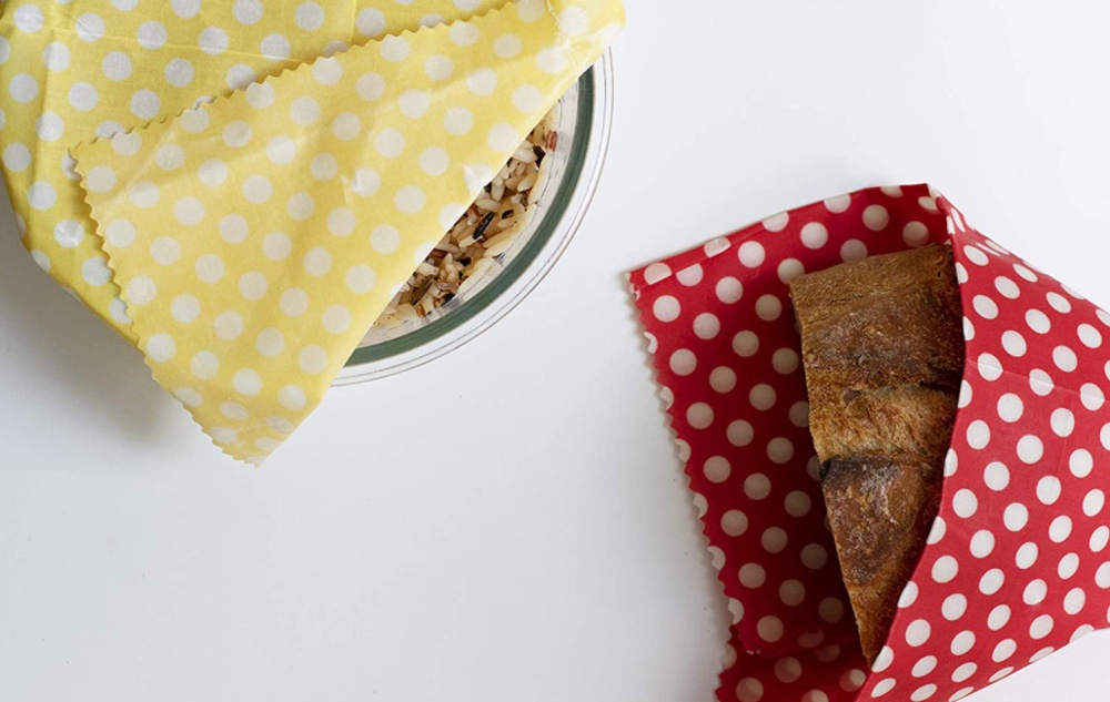 Miljövänlig Folie, 3 st, BEEWAX WRAPS L + M + S, Röd / Gul / Rosa i gruppen Förvaring / Köksförvaring hos SmartaSaker.se (42234)
