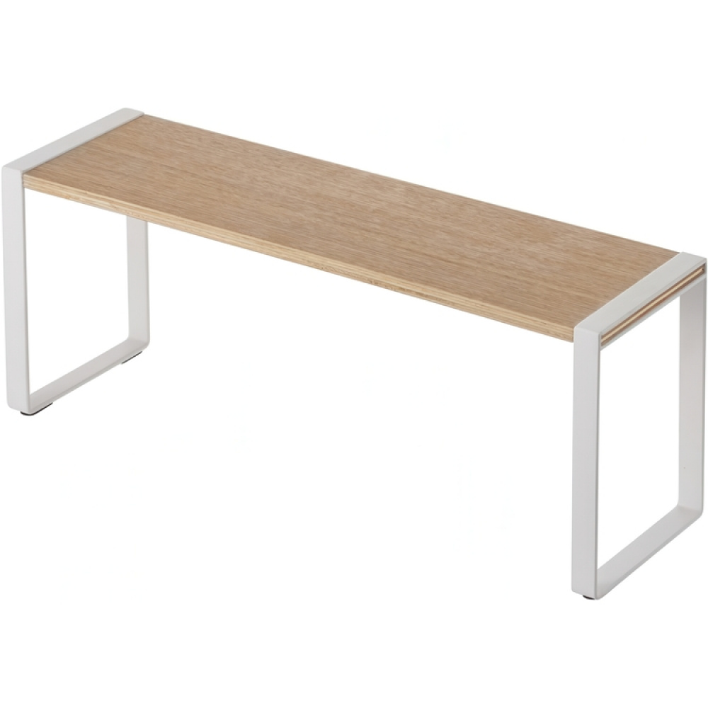 Mini hylla, TOSCA KITCHEN RACK WIDE, 40 x 12 x H 15.5 cm, Yamazaki, Vit / Trä i gruppen Förvaring / Köksförvaring / Organisera köksskåp hos SmartaSaker.se (42239)