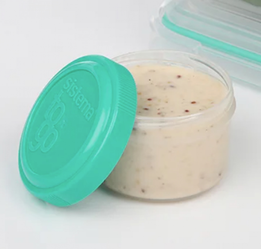 Miniburkar för dressing mm, 4 st, SISTEMA TO GO, 35 ml, Mix i gruppen Förvaring / Köksförvaring / Matlådor / Sistema matlådor hos SmartaSaker.se (42242)