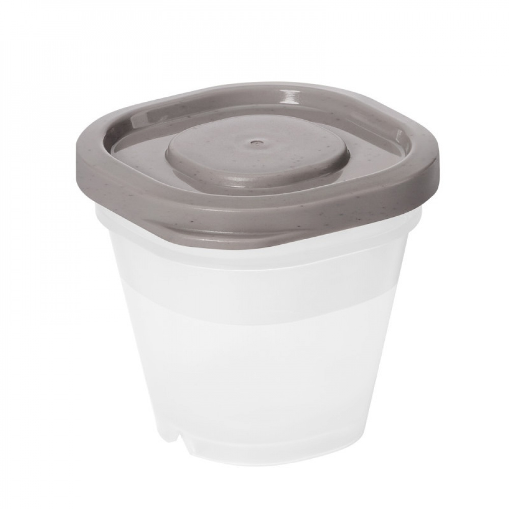 Miniburkar för dressing, 4 st, SMARTSTORE SUSTAIN, Transparent / Earl grey i gruppen Förvaring / Köksförvaring / Matlådor / SmartStore matlådor hos SmartaSaker.se (42243)
