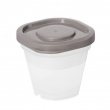 Miniburkar för dressing, 4 st, SMARTSTORE SUSTAIN, Transparent / Earl grey  Miniburkar för dressing, 4 st, SMARTSTORE SUSTAIN, Transparent / Earl grey