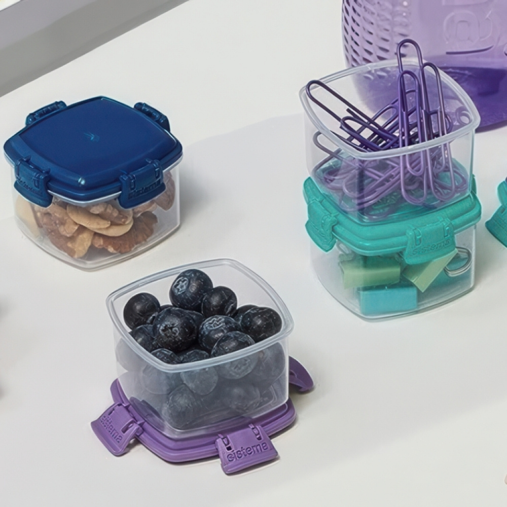Miniburkar, 4 st, 62 ml, MINI KNICK KNACK TO GO, Mix i gruppen Förvaring / Förvaringslådor / Småförvaring / Askar hos SmartaSaker.se (42246)
