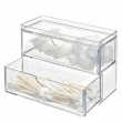 Minibyrå för badrumsskåpet, THE HOME EDIT MINI 2-DRAWER ORGANIZER , 17,8 x 8,3 x H 11,4 cm, Klar Minibyrå för badrumsskåpet, THE HOME EDIT MINI 2-DRAWER ORGANIZER , 17,8 x 8,3 x H 11,4 cm, Klar