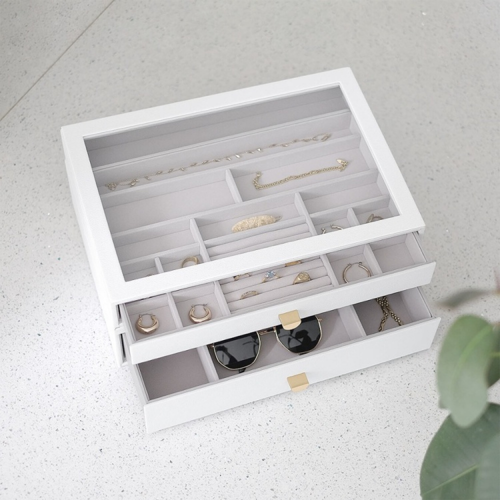 Minibyrå för smycken, 2 lådor, SUPERSIZE STACKERS DRAWERS i gruppen Förvaring / Sovrumsförvaring / Smyckesförvaring hos SmartaSaker.se (42251)