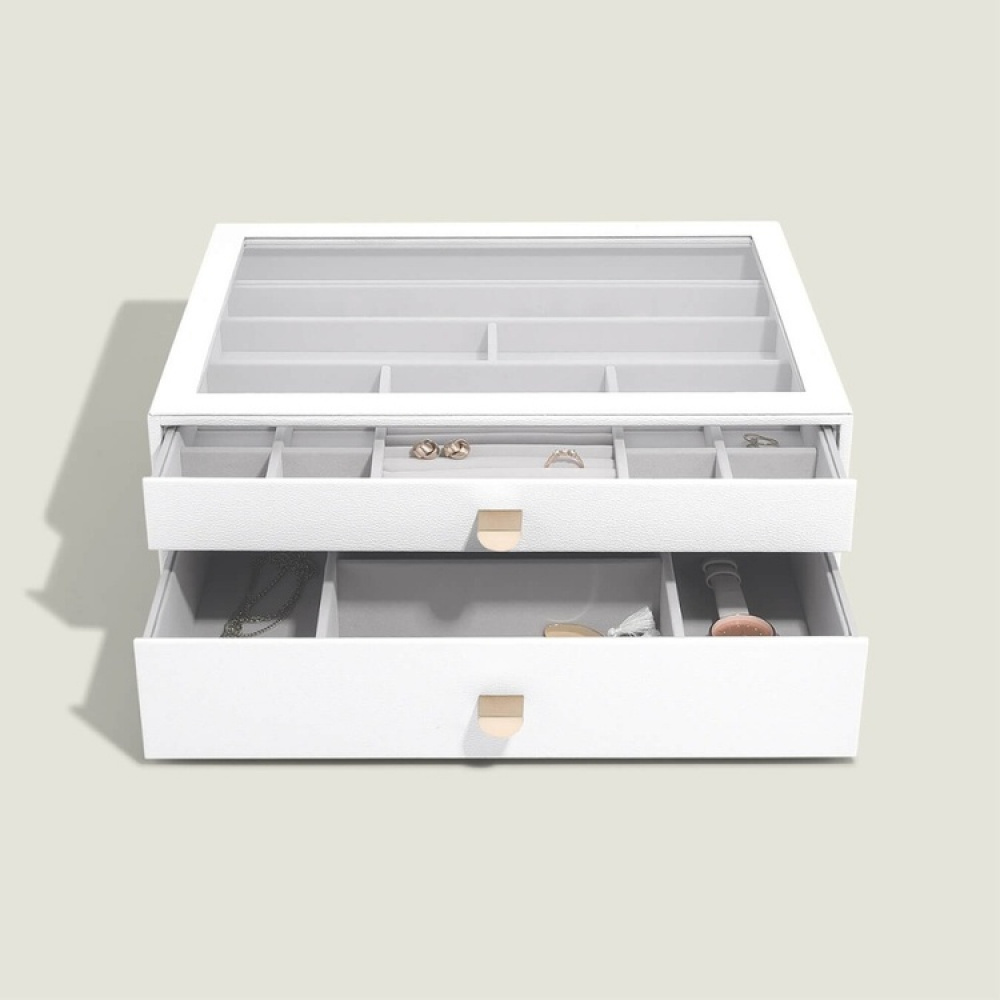 Minibyrå för smycken, 2 lådor, SUPERSIZE STACKERS DRAWERS i gruppen Förvaring / Sovrumsförvaring / Smyckesförvaring hos SmartaSaker.se (42251)