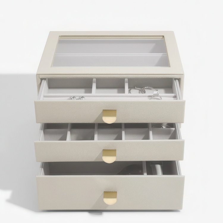 Minibyrå för smycken, 3 lådor, CLASSIC STACKERS DRAWERS i gruppen Förvaring / Sovrumsförvaring / Smyckesförvaring hos SmartaSaker.se (42252)