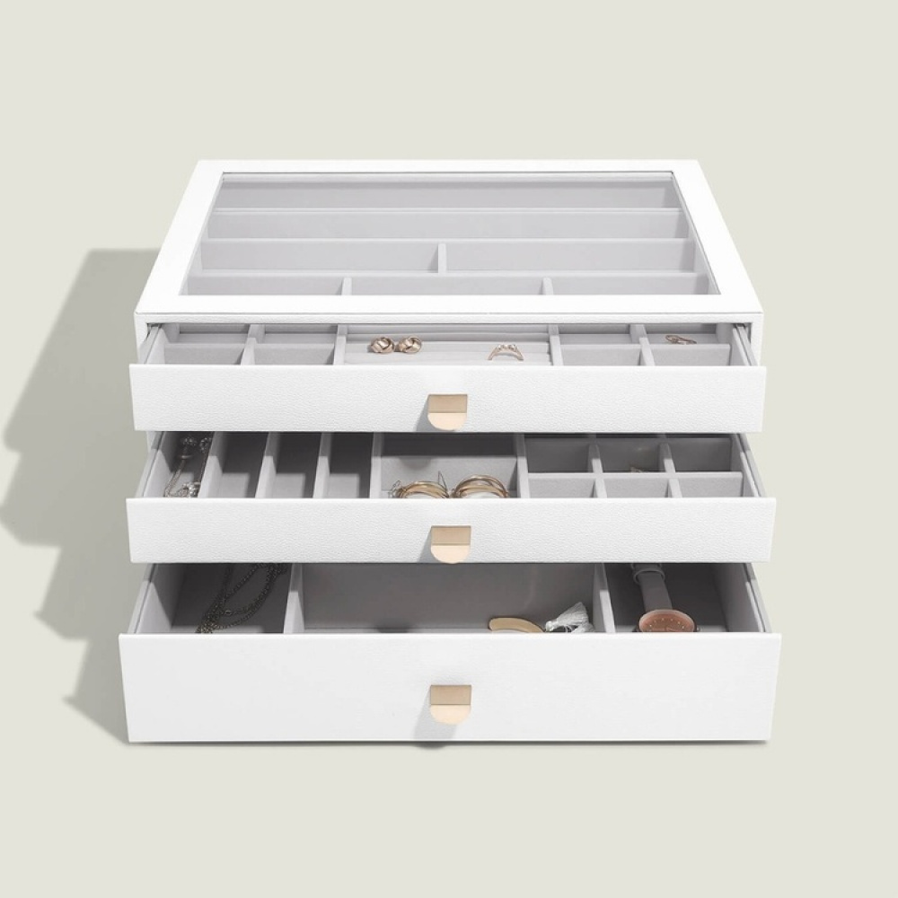 Minibyrå för smycken, 3 lådor, SUPERSIZE STACKERS DRAWERS i gruppen Förvaring / Sovrumsförvaring / Smyckesförvaring hos SmartaSaker.se (42253)