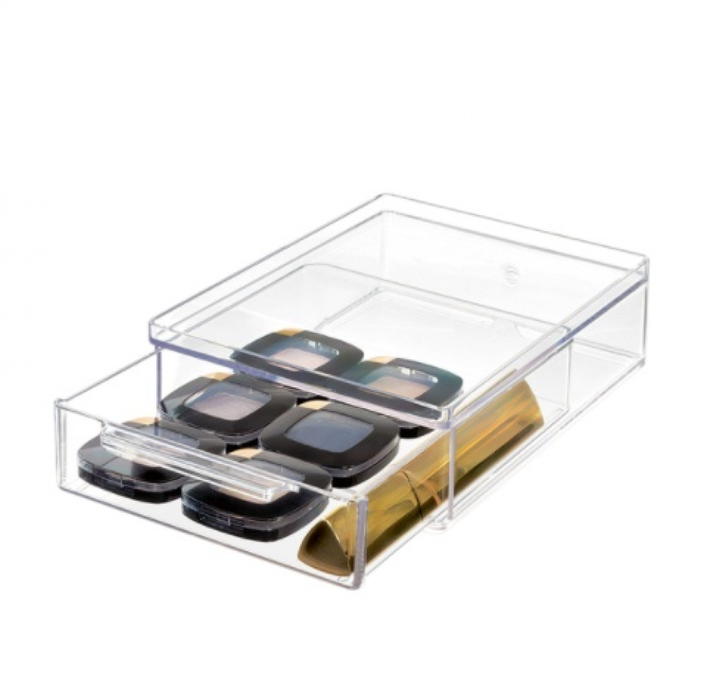 Minibyrå, Stapelbar, Liten, THE HOME EDIT ALL-PURPOSE DRAWER , 13,3 x 17,8 x H 5,1 cm, Klar i gruppen Förvaring / Badrumsförvaring / Sminkförvaring hos SmartaSaker.se (42257)