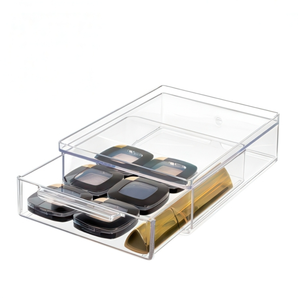 Minibyrå, Stapelbar, Liten, THE HOME EDIT ALL-PURPOSE DRAWER , 13,3 x 17,8 x H 5,1 cm, Klar i gruppen Förvaring / Badrumsförvaring / Sminkförvaring hos SmartaSaker.se (42257)