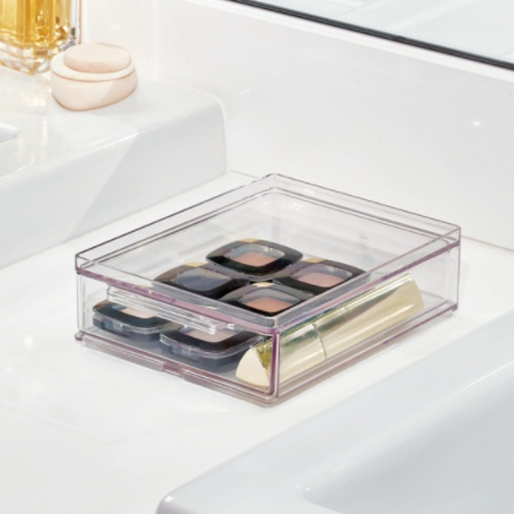 Minibyrå, Stapelbar, Liten, THE HOME EDIT ALL-PURPOSE DRAWER , 13,3 x 17,8 x H 5,1 cm, Klar i gruppen Förvaring / Badrumsförvaring / Sminkförvaring hos SmartaSaker.se (42257)