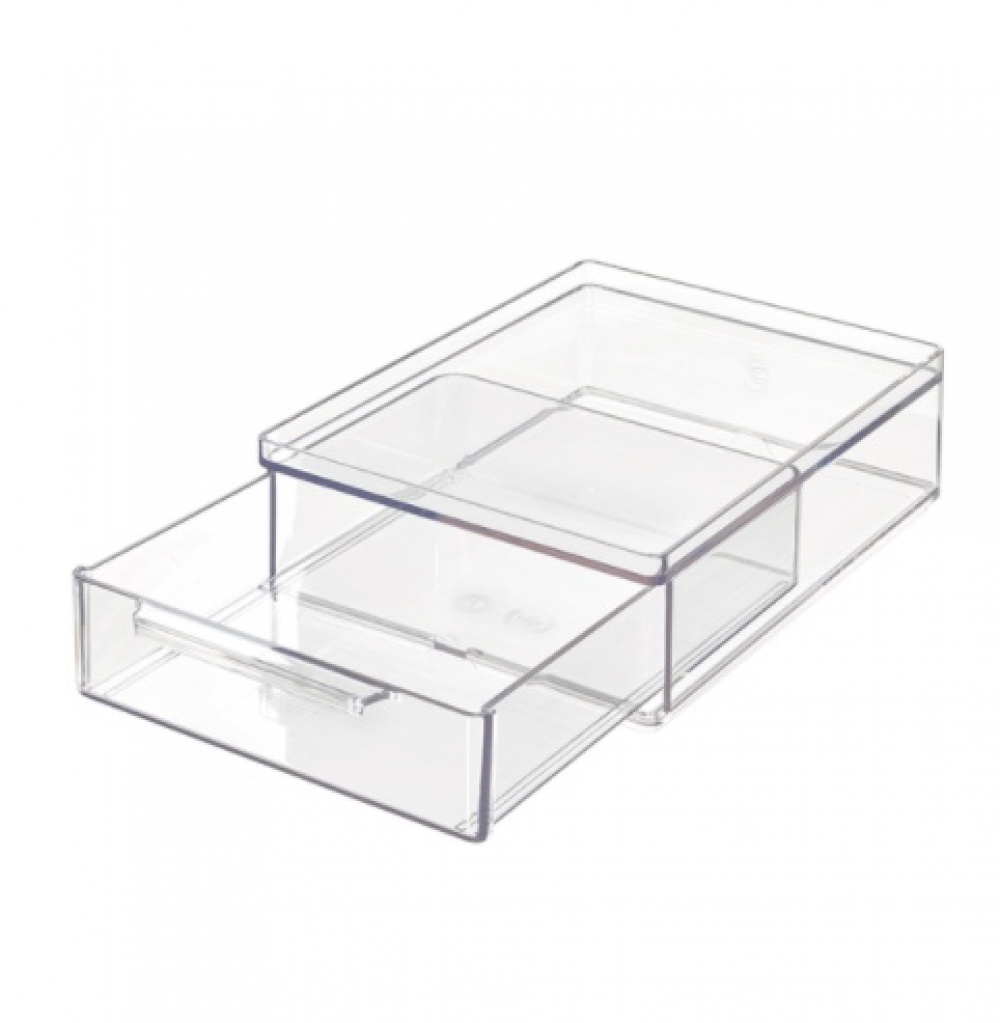 Minibyrå, Stapelbar, Liten, THE HOME EDIT ALL-PURPOSE DRAWER , 13,3 x 17,8 x H 5,1 cm, Klar i gruppen Förvaring / Badrumsförvaring / Sminkförvaring hos SmartaSaker.se (42257)