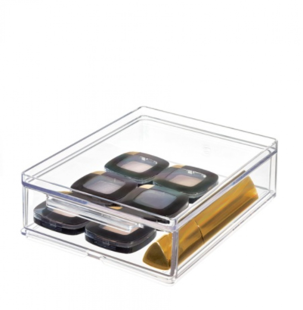 Minibyrå, Stapelbar, Liten, THE HOME EDIT ALL-PURPOSE DRAWER , 13,3 x 17,8 x H 5,1 cm, Klar i gruppen Förvaring / Badrumsförvaring / Sminkförvaring hos SmartaSaker.se (42257)