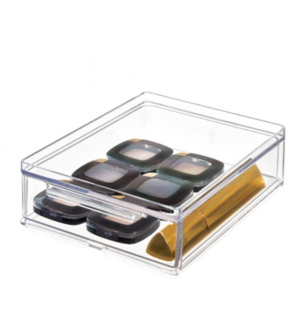 Minibyrå, Stapelbar, Liten, THE HOME EDIT ALL-PURPOSE DRAWER , 13,3 x 17,8 x H 5,1 cm, Klar i gruppen Förvaring / Badrumsförvaring / Sminkförvaring hos SmartaSaker.se (42257)