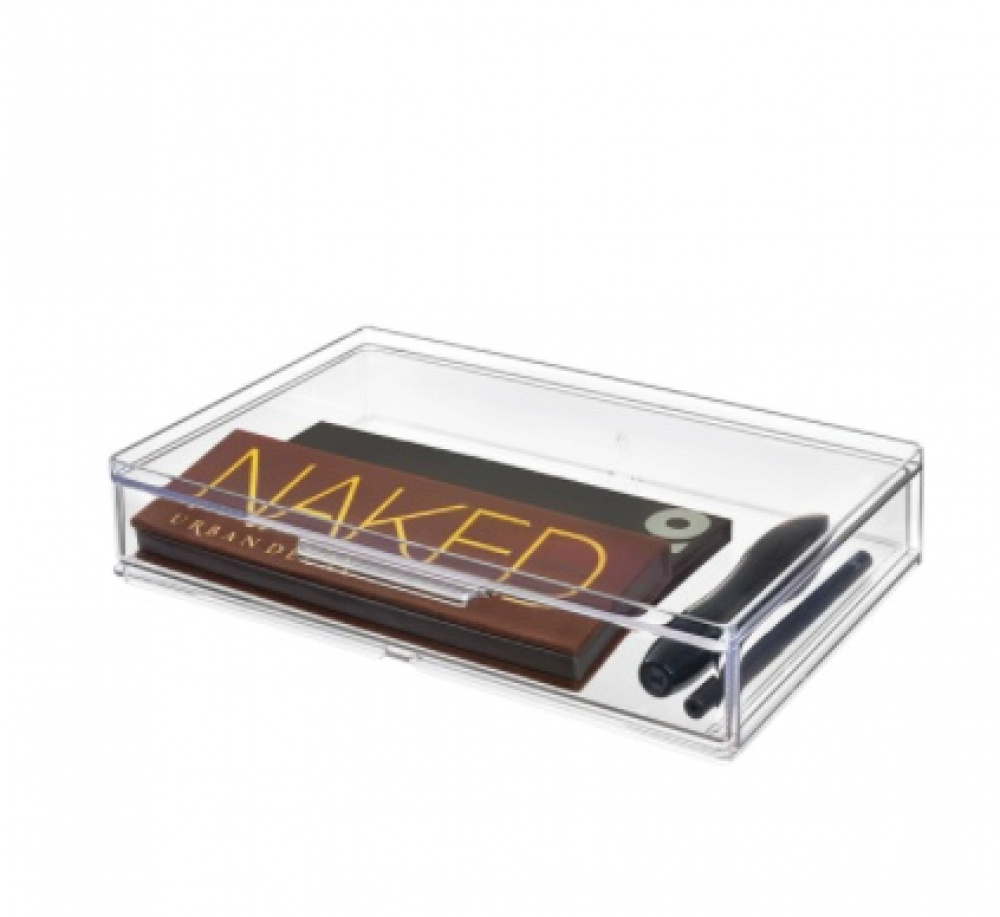 Minibyrå, Stapelbar, THE HOME EDIT ALL-PURPOSE DRAWER , 26,7 x 17,8 x H 5,1 cm, Klar i gruppen Förvaring / Badrumsförvaring / Sminkförvaring hos SmartaSaker.se (42258)