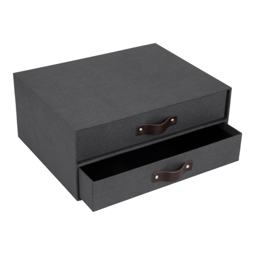 Minibyrå, 2 lådor, BIGSO BIRGER CANVAS, 33 x 25,5 x H 14,5 cm i gruppen Förvaring / Förvaringslådor / BigSo förvaringslådor hos SmartaSaker.se (42261)