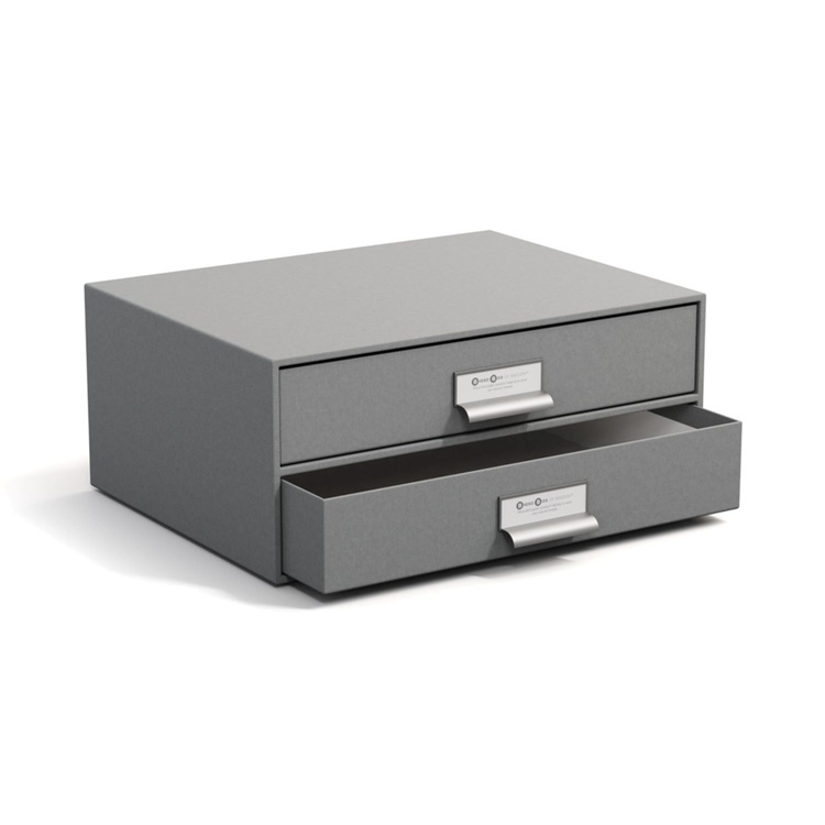 Minibyrå, 2 lådor, BIGSO BIRGER, 33 x 25,5 x H 14,5 cm i gruppen Förvaring / Förvaringslådor / BigSo förvaringslådor hos SmartaSaker.se (42263)