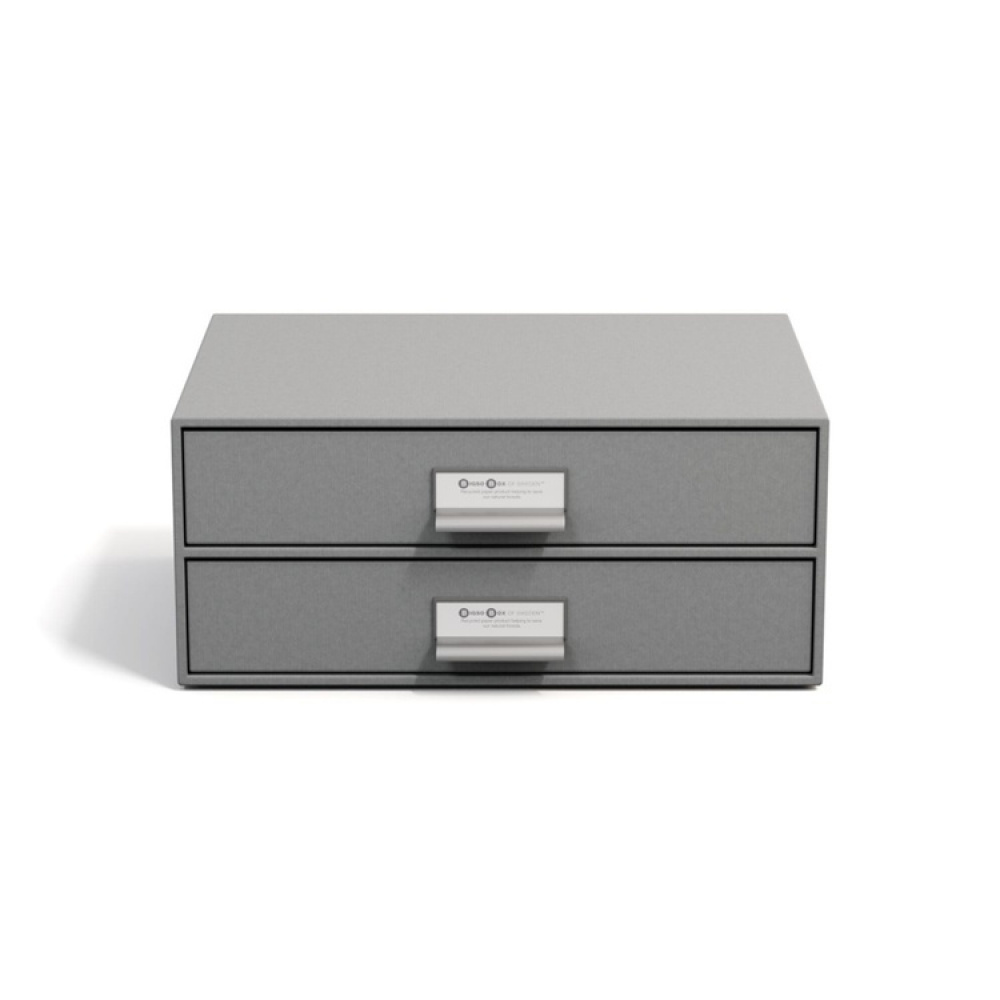 Minibyrå, 2 lådor, BIGSO BIRGER, 33 x 25,5 x H 14,5 cm i gruppen Förvaring / Förvaringslådor / BigSo förvaringslådor hos SmartaSaker.se (42263)