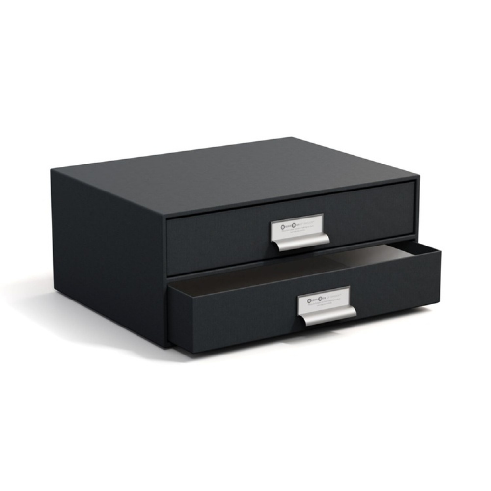 Minibyrå, 2 lådor, BIGSO BIRGER, 33 x 25,5 x H 14,5 cm i gruppen Förvaring / Förvaringslådor / BigSo förvaringslådor hos SmartaSaker.se (42263)