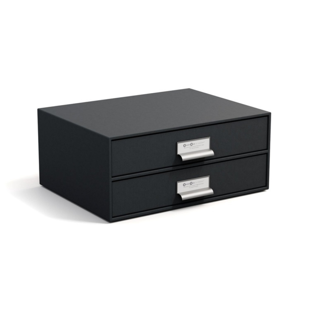 Minibyrå, 2 lådor, BIGSO BIRGER, 33 x 25,5 x H 14,5 cm i gruppen Förvaring / Förvaringslådor / BigSo förvaringslådor hos SmartaSaker.se (42263)