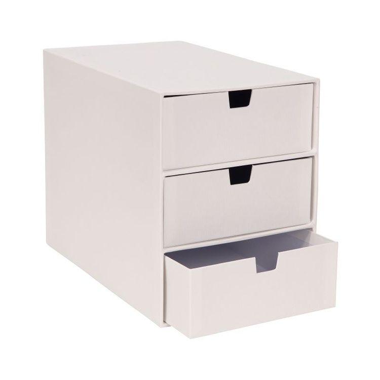Minibyrå, Liten, BIGSO INGRID, 25,5 x 16 x H 20,5 cm,, Vit i gruppen Förvaring / Förvaringslådor / BigSo förvaringslådor hos SmartaSaker.se (42268)