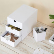 Minibyrå, Liten, BIGSO INGRID, 25,5 x 16 x H 20,5 cm,, Vit Minibyrå, Liten, BIGSO INGRID, 25,5 x 16 x H 20,5 cm,, Vit