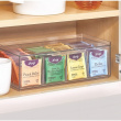 Minibyrå, Stapelbar, 4 fack, CRISP TEA ORGANIZER, 32 x 16 x H11,5cm, Transparent Minibyrå, Stapelbar, 4 fack, CRISP TEA ORGANIZER, 32 x 16 x H11,5cm, Transparent