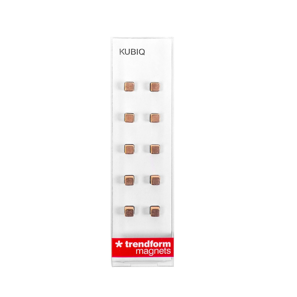 Mini-magneter, Starka, Kuber, 10 st, KUBIQ COPPER, 0,5 cm, Koppar i gruppen Förvaring / Magneter och självhäftande / Starka magneter hos SmartaSaker.se (42273)