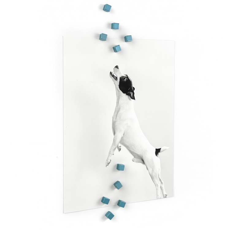 Mini-magneter, Starka, Kuber, 10 st, KUBIQ SILVER BLUE, 0,5 cm, Blå i gruppen Förvaring / Magneter och självhäftande / Starka magneter hos SmartaSaker.se (42274)