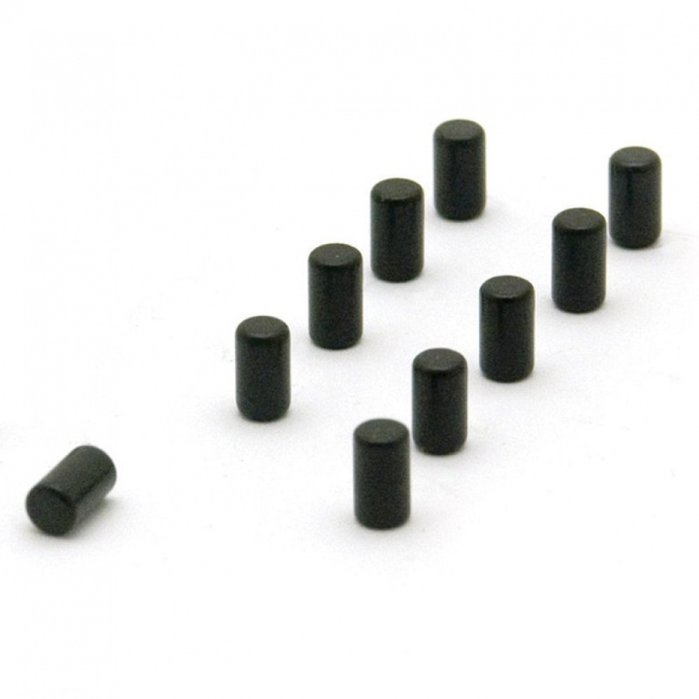 Mini-Magneter, Starka, Stift, 10 st, MAGNUM BLACK, Ø 0,4 x H 0,7 cm , Svarta i gruppen Förvaring / Magneter och självhäftande hos SmartaSaker.se (42276)