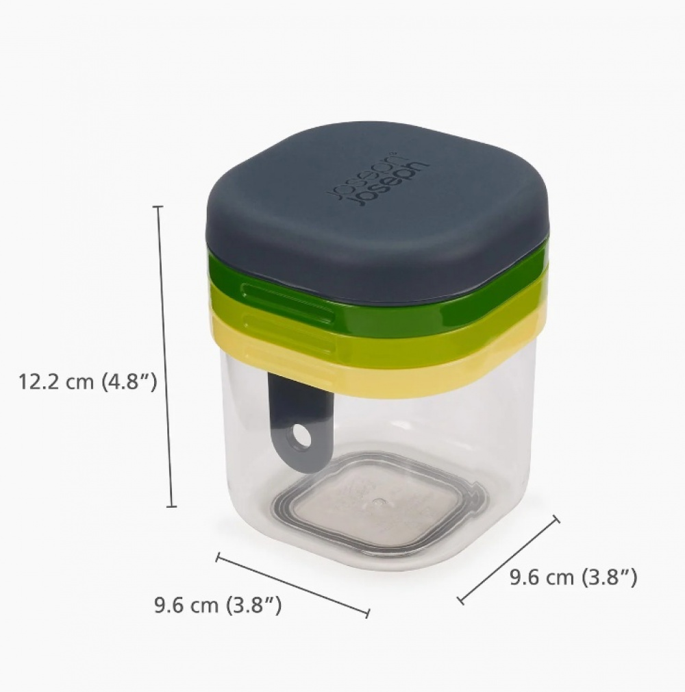 Mini-skärare, 3-IN-1 MULTI-PREP, Joseph Joseph, Grön / Gul i gruppen Förvaring / Köksförvaring hos SmartaSaker.se (42279)