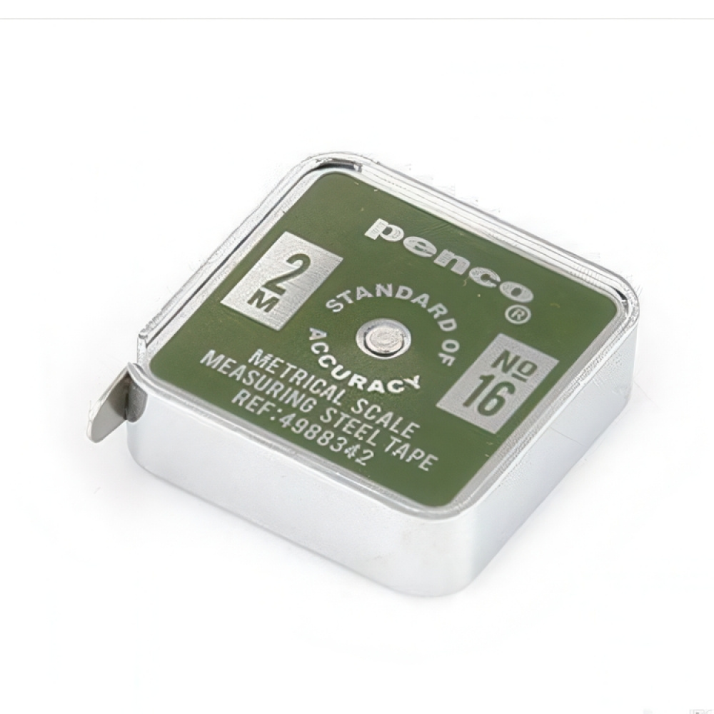 Måttband, Metall, 2 m, PENCO POCKET, 4 x 4,5 cm i gruppen Förvaring / Kontorsmaterial hos SmartaSaker.se (42284)