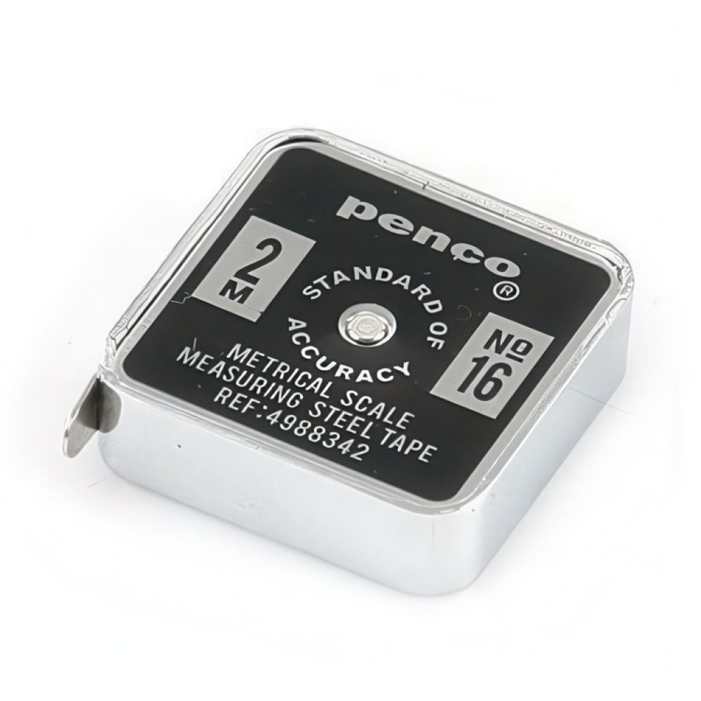 Måttband, Metall, 2 m, PENCO POCKET, 4 x 4,5 cm i gruppen Förvaring / Kontorsmaterial hos SmartaSaker.se (42284)