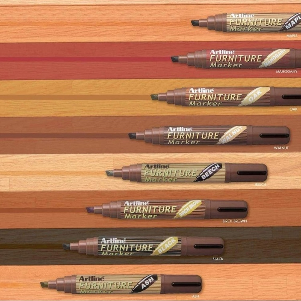 Märkpenna för trä, ARTLINE OAK FURNITURE MARKER, Ek-brun i gruppen Förvaring / Kontorsmaterial hos SmartaSaker.se (42289)