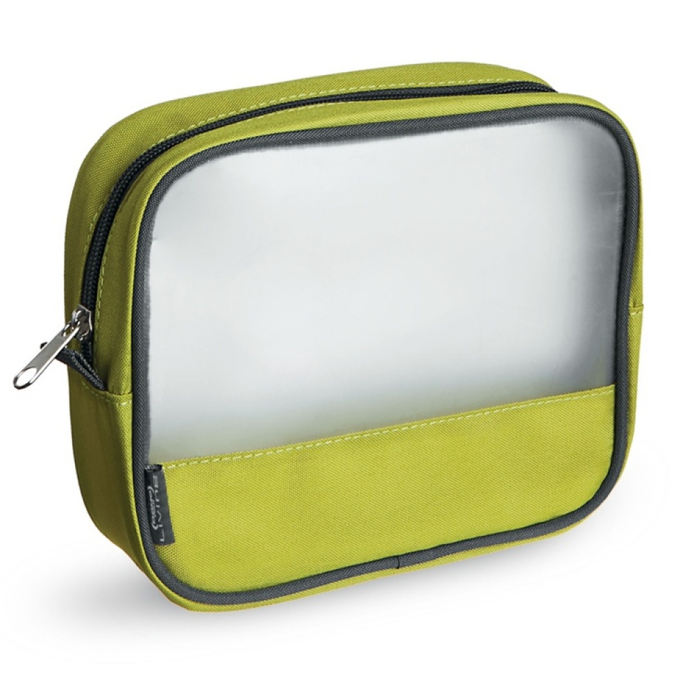 Necessär TRAVEL SMART BAG MEDIUM, 18 x 5 x H 15 cm, Limegrön / Transparent i gruppen Förvaring / Förvaring på resa / Necessärer hos SmartaSaker.se (42302)