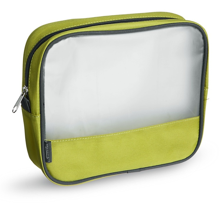 Necessär TRAVEL SMART LARGE, 22 x 5,5 x H 18 cm, Limegrön / Transparent i gruppen Förvaring / Förvaring på resa / Necessärer hos SmartaSaker.se (42303)