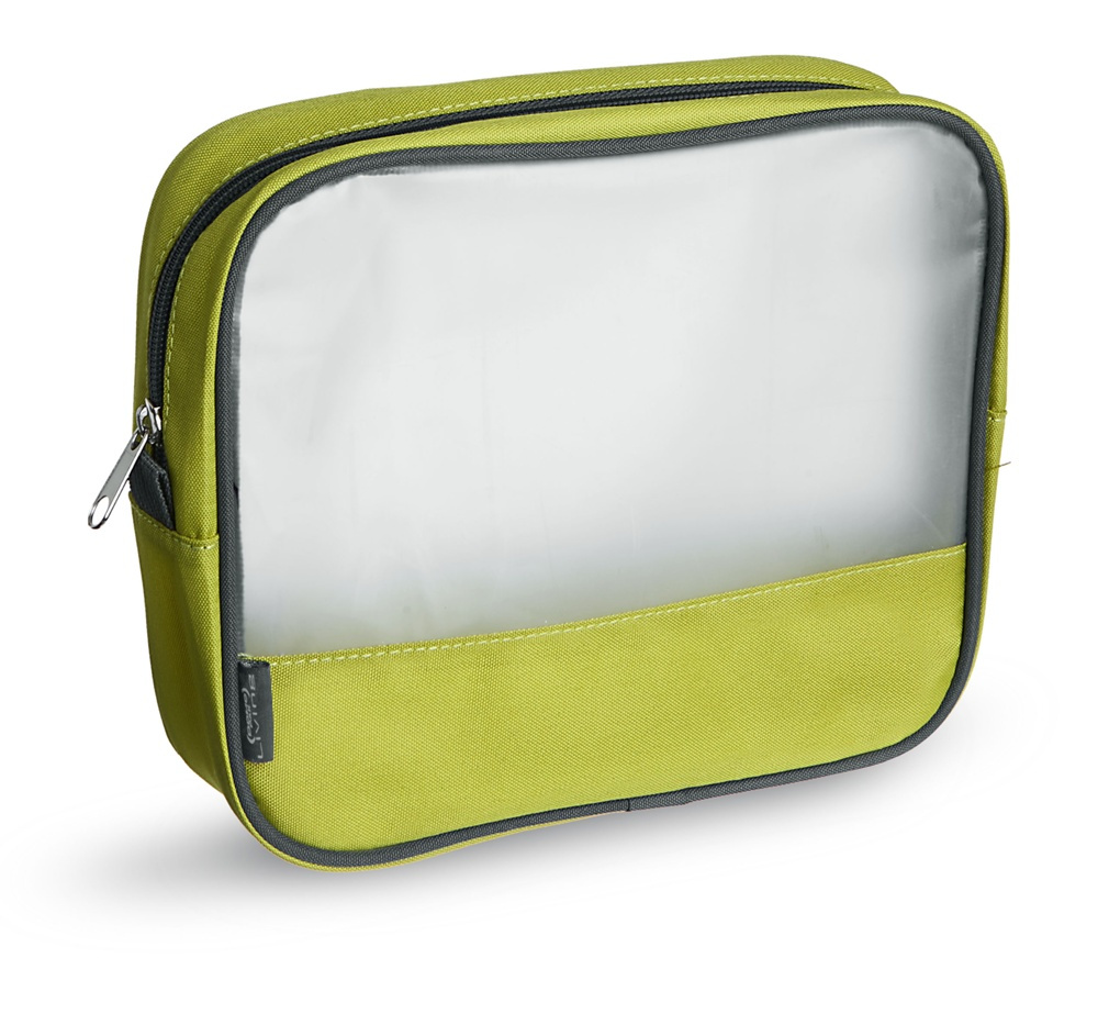Necessär TRAVEL SMART LARGE, 22 x 5,5 x H 18 cm, Limegrön / Transparent i gruppen Förvaring / Förvaring på resa / Necessärer hos SmartaSaker.se (42303)