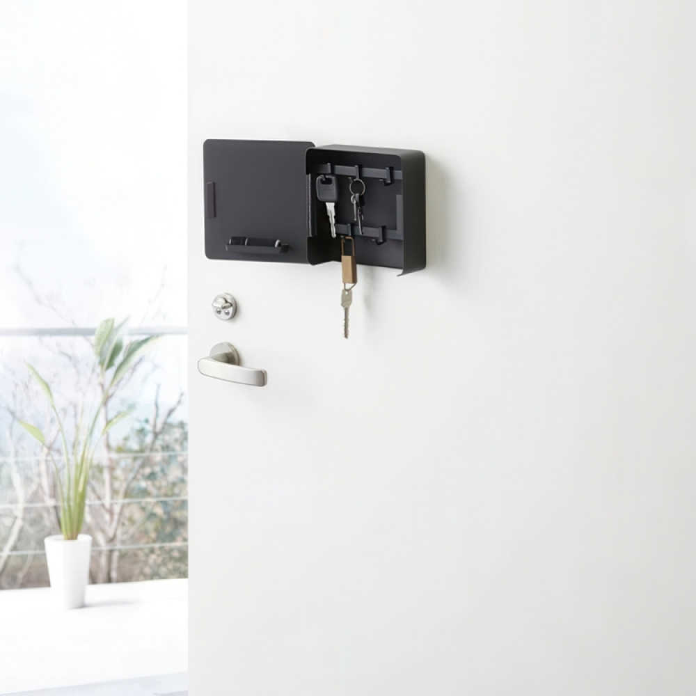 Nyckelskåp, Magnetiskt, TOWER SQUARE, Yamazaki, 16 x 16 cm i gruppen Förvaring / Hallförvaring / Nyckelskåp hos SmartaSaker.se (42311)