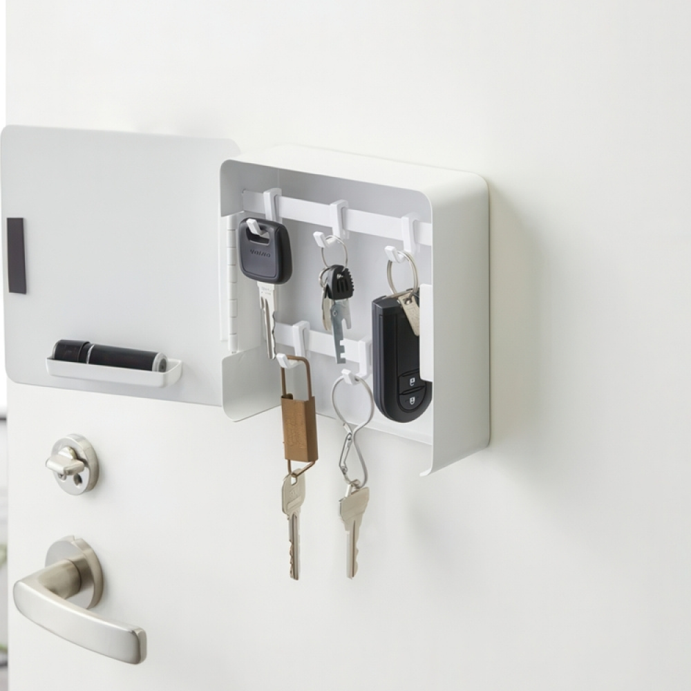 Nyckelskåp, Magnetiskt, TOWER SQUARE, Yamazaki, 16 x 16 cm i gruppen Förvaring / Hallförvaring / Nyckelskåp hos SmartaSaker.se (42311)