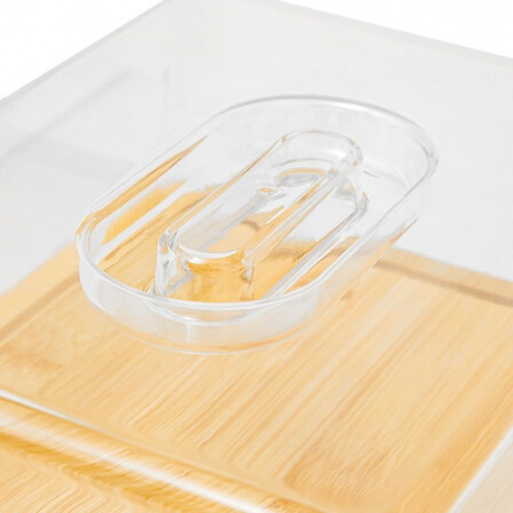 Ostkupa, Bambubricka, BOÎTE Ã FROMAGE, 26 x 20 x H7,5 cm, Klar / Natur i gruppen Förvaring / Köksförvaring / Kylskåpsförvaring hos SmartaSaker.se (42318)