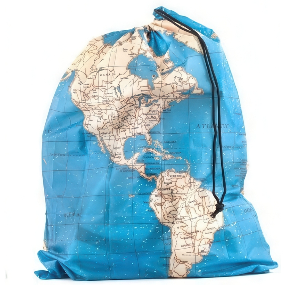 Packpåsar för Resan, 4-pack, AROUND THE WORLD BAGS, Blå / Beige i gruppen Förvaring / Förvaring på resa / Packpåsar och packkuber hos SmartaSaker.se (42325)